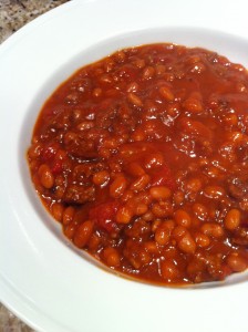 Baked Bean Chili -- wonderfully satisfying on a cold night