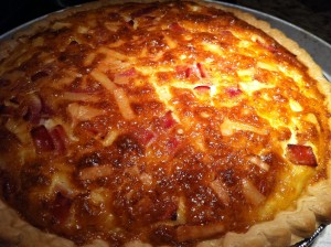 A Great Brunch Dish -- Brown Sugar Ham and Swiss Cheese Quiche