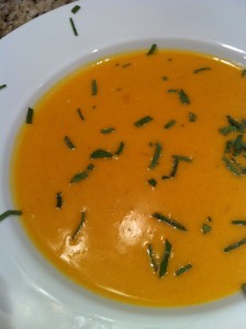 Butternut Squash Soup with Sage Chiffonade (Photo Credit: Adroit Ideals)