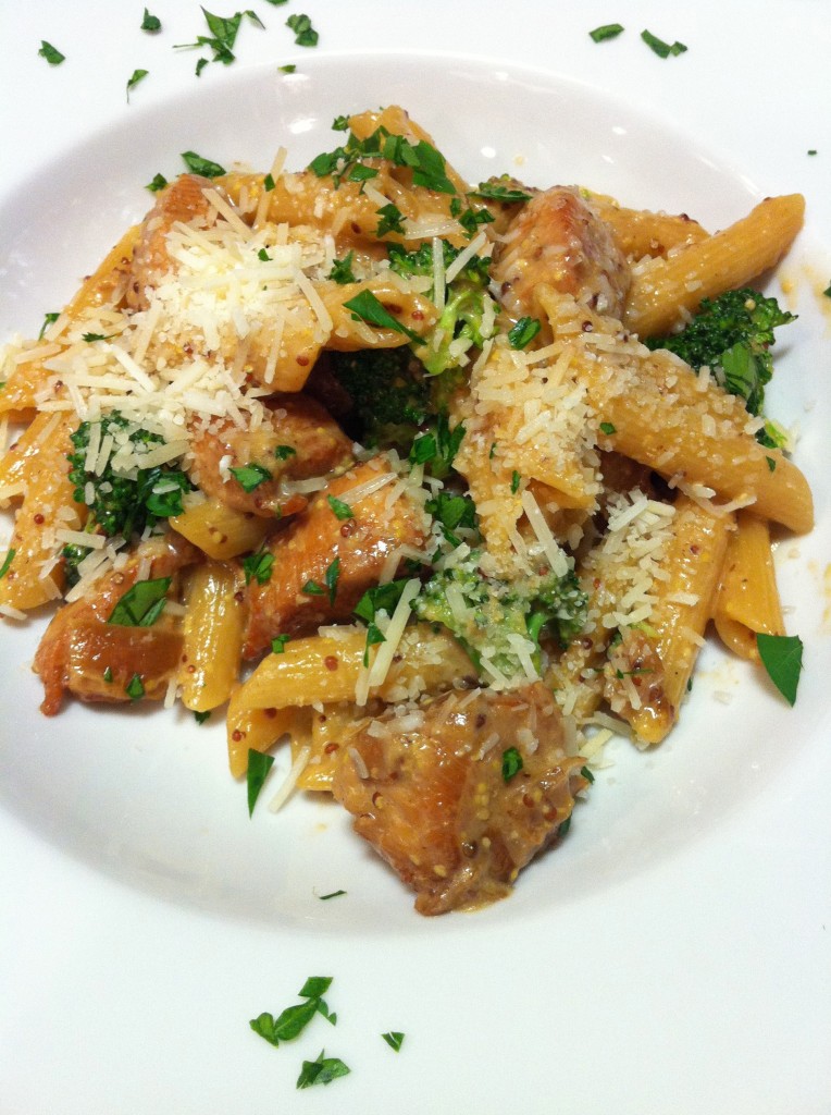 Honey Mustard Chicken with Broccoli and Penne Pasta A Food Lover’s