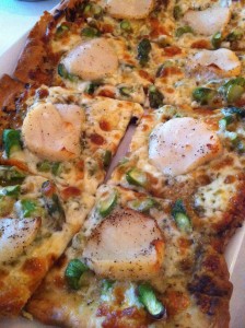 Scallop & Asparagus Pizza at Patsy's (Photo Credit: Adroit Ideals)