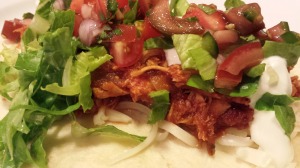 Smoky Chipotle Chicken soft taco just waiting to be rolled and eaten! (Photo Credit: Adroit Ideals)