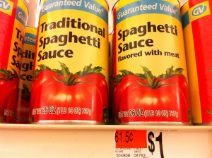 Sauce for a dollar?  Make your own -- it's better. (Photo Credit: Adroit Ideals)
