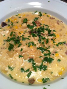 Roasted Corn and Crab Chowder (Photo Credit: Adroit Ideals)