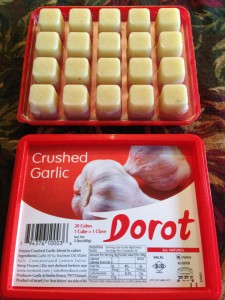 Dorot Frozen Garlic Cubes - One Cube Equals One Clove Garlic (Photo Credit: Adroit Ideals)