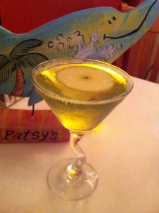 The Green Apple Martini at Patsy's Restaurant (Photo Credit: Adroit Ideals)