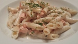Smoked Salmon Penne with Dill (Photo Credit: Adroit Ideals)