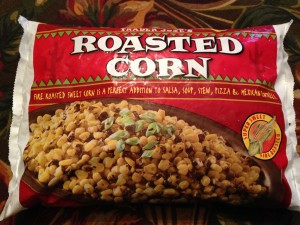 Trader Joe's Roasted Corn is key to my smoky Corn and Crab Chowder! (Photo Credit: Adroit Ideals)