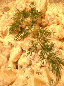 Dill Potato Salad with Greek Yogurt Dressing! (Photo Credit: Adroit Ideals)