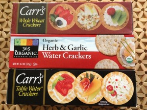 Assorted crackers that go well with a cheese tray (Photo Credit: Adroit Ideals)