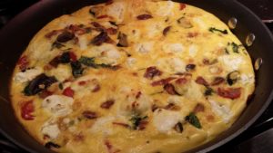 Veggie Frittata is chock full of vegetables and also tastes great cold (Photo Credit: Adroit Ideals)