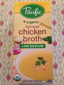 Pacific organic free range low sodium chicken broth is a favorite soup ingredient (Photo Credit: Adroit Ideals)