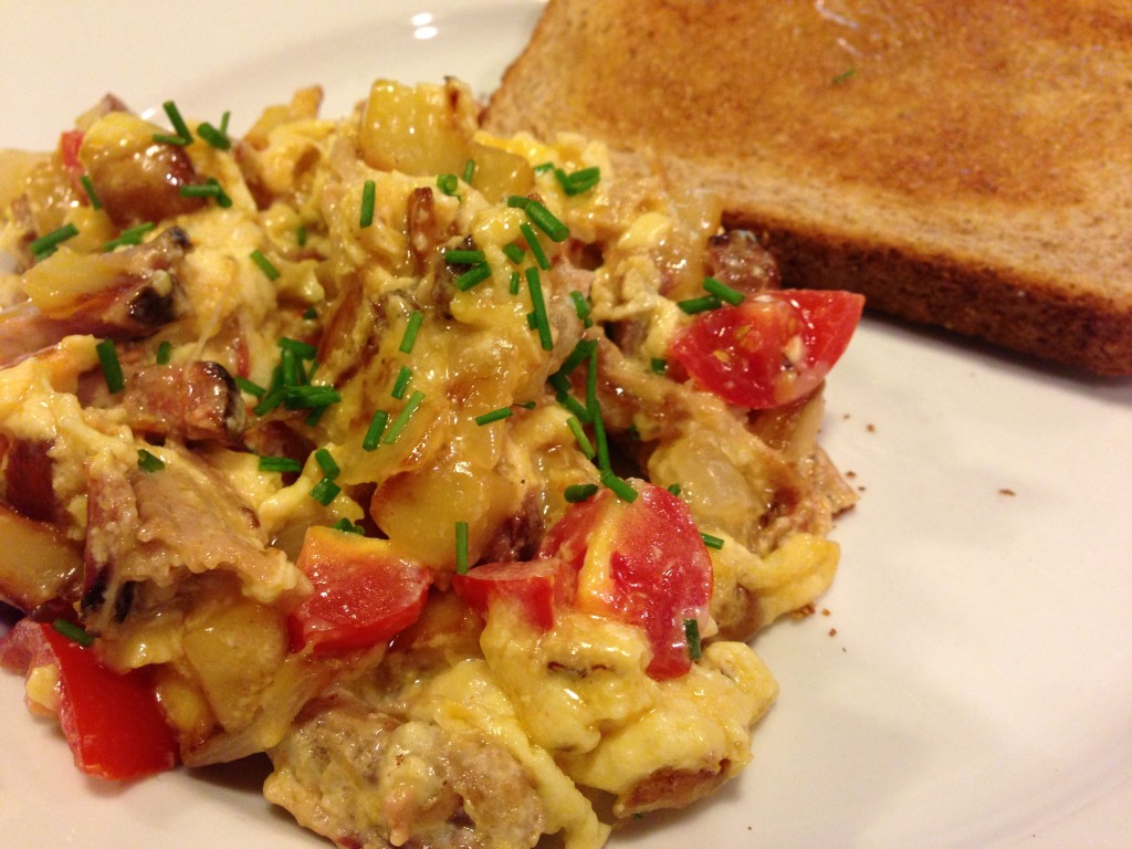 Smoked Pork and Egg Scramble A Food Lover's Delight