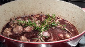 Add the liquid to the venison stew and let simmer (Photo Credit: Adroit Ideals)