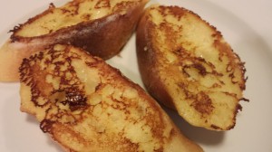 Bare French Toast, ready for its toppings!  (Photo Credit: Adroit Ideals)