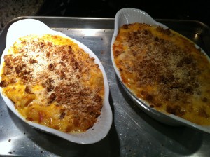 Make several dishes of Mac and Cheese for a party (Photo Credit: Adroit Ideals)
