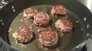 Remove the beef meatballs when they are browned on both sides and juices are running clear (Photo Credit: Adroit Ideals)