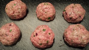 Form the beef mixture into meatballs (Photo Credit: Adroit Ideals)