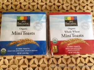 Whole Foods Market carries nice little mini-toasts for your appetizer recipes (Photo Credit: Adroit Ideals)