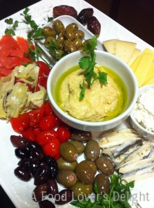 Tasty Antipasti Platter can include any of your favorites (Photo Credit: Adroit Ideals)