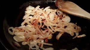 Caramelize the shallots (Photo Credit: Adroit Ideals)