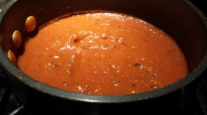 Roasted Tomato Sauce to top the Italian Burger (Photo Credit: Adroit Ideals)
