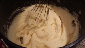 Whisk the truffle oil into the mashed potatoes (Photo Credit: Adroit Ideals)