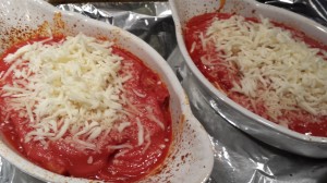 When the Cannellonis are almost ready, add a sprinkling of cheese and melt under the broiler (Photo Credit: Adroit Ideals)
