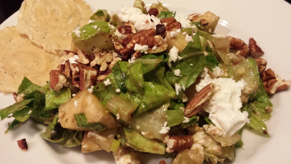 Granny Smith Apple Chopped Salad with Toasted Pecans and Goat Cheese (Photo Credit: Adroit Ideals)