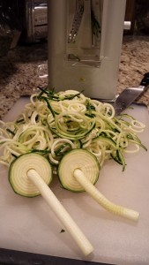 The Spiralizer makes zucchini "noodles" (Photo Credit: Adroit Ideals)