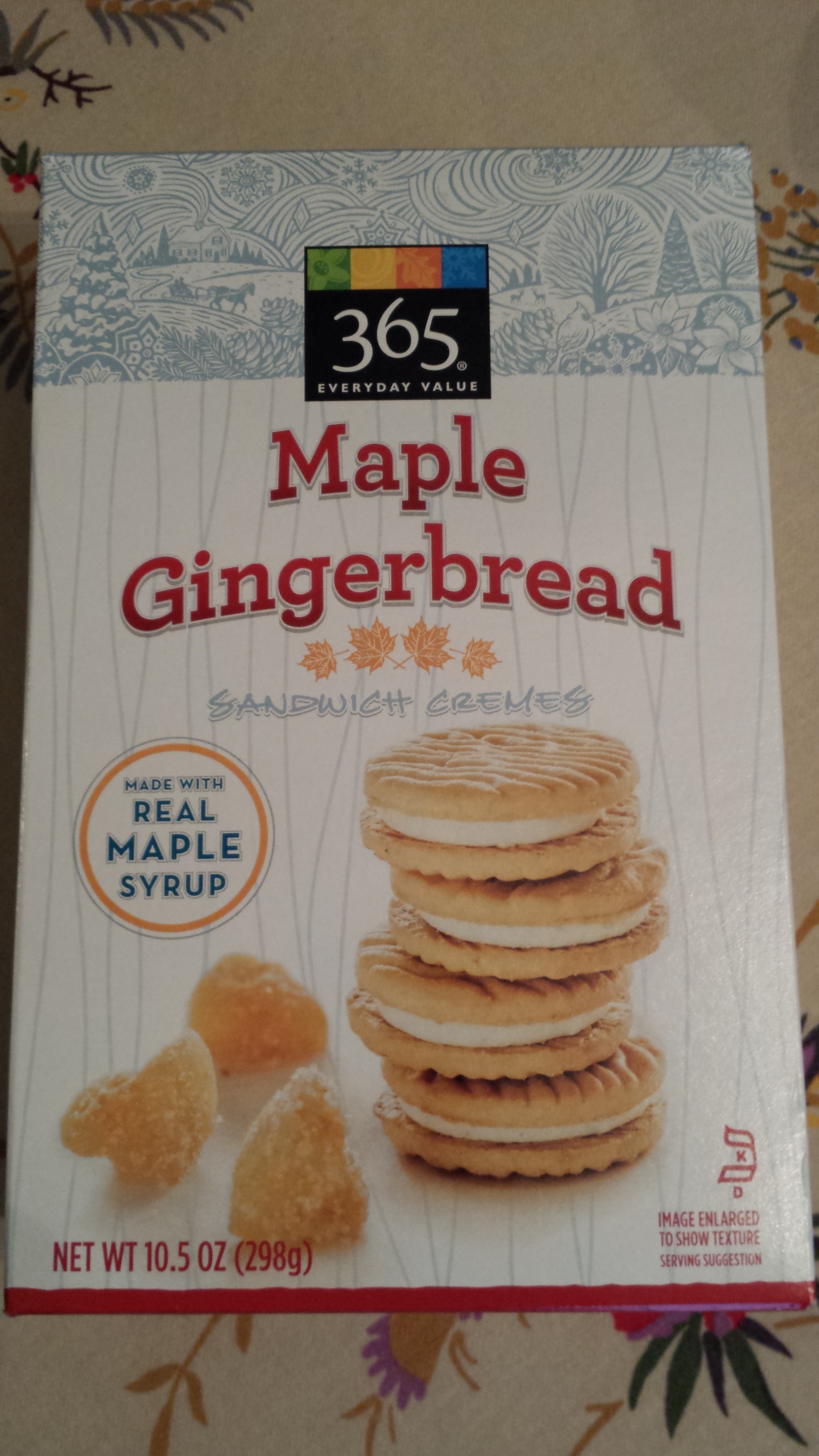 Whole Foods Market's 365 brand seasonal Maple Gingerbread cookies.   (Photo Credit: Adroit Ideals)