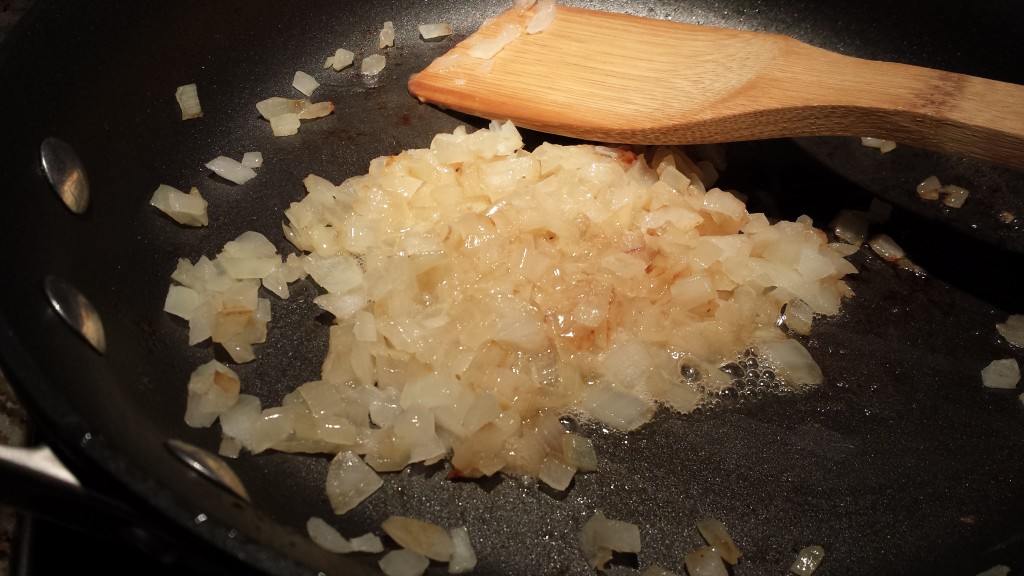 Lightly caramelize the onions  (Photo Credit: Adroit Ideals)