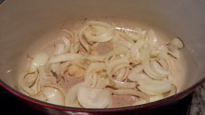 Sweat the onions and let them slightly caramelize  (Photo Credit: Adroit Ideals)