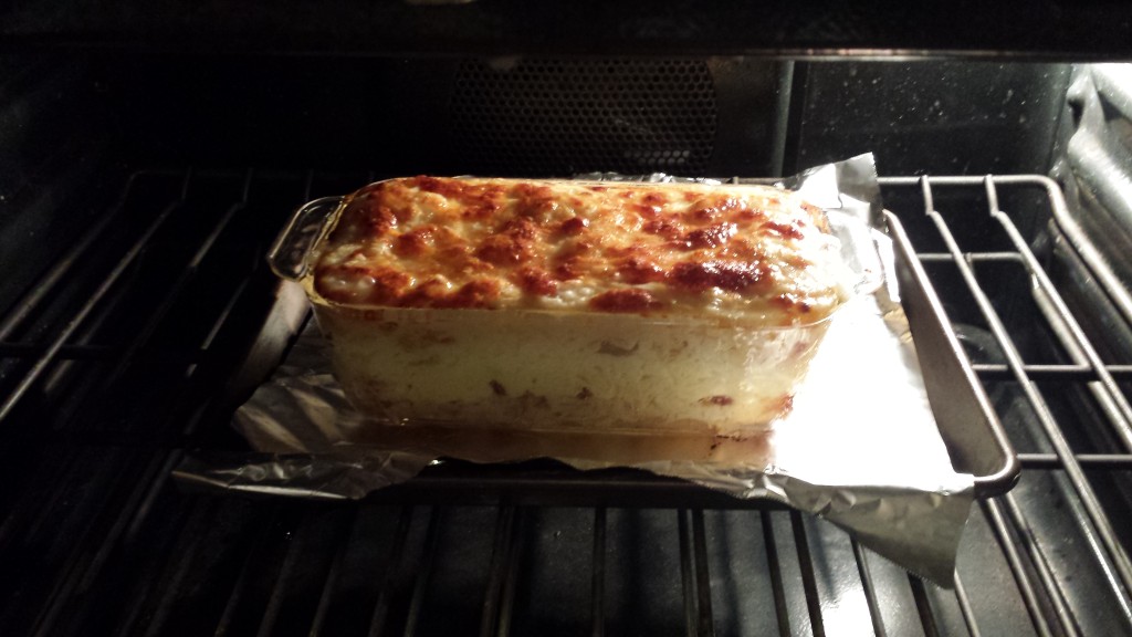 The white lasagna is done!  (Photo Credit: Adroit Ideals)