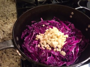 Add the apple to the cabbage (Photo Credit: Adroit Ideals)