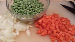 Onions, peas and carrots (Photo Credit: Adroit Ideals)
