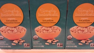 Target's Simply Balanced brand of organic cannellini beans (Photo Credit: Adroit Ideals)