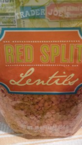 Trader Joe's Red Split Lentils (Photo Credit: Adroit Ideals)