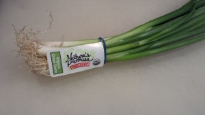 Nature's Promise brand organic green scallions  (Photo Credit: Adroit Ideals)