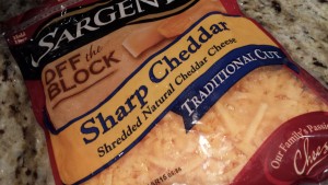 Sargento makes a pre-shredded sharp cheddar cheese (Photo Credit: Adroit Ideals)