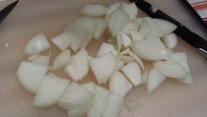 Diced sweet onion (Photo Credit: Adroit Ideals)