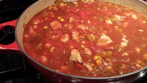Stir the chili until combined (Photo Credit: Adroit Ideals)
