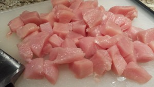 Diced chicken breast (Photo Credit: Adroit Ideals)