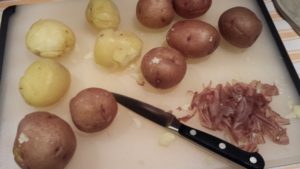 Peel the potatoes when they are cool (Photo Credit: Adroit Ideals)