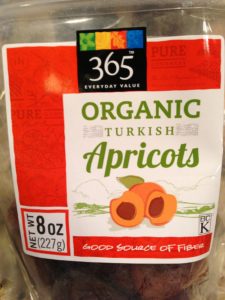 Organic Dried Apricots from Whole Foods Market (Photo Credit: Adroit Ideals)