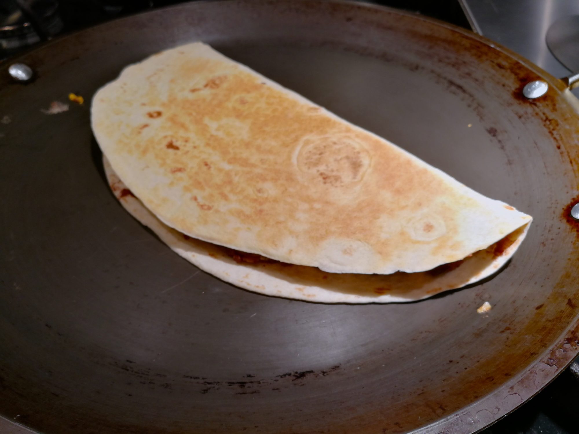 Melty Four Cheese Refried Bean Quesadilla A Food Lover’s Delight