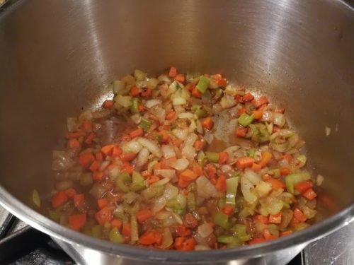 Mirepoix has browned