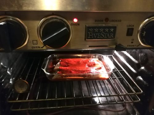 put enchiladas in oven