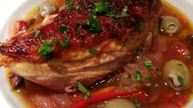 slow braised chicken provencal