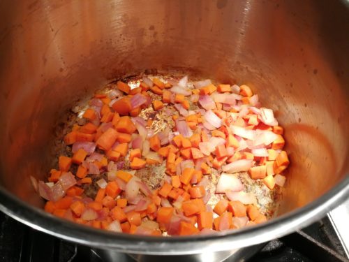 caramelize carrot and onion